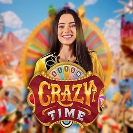 Crazy Time logo by Evolution at Safe CasinoCrazy Time